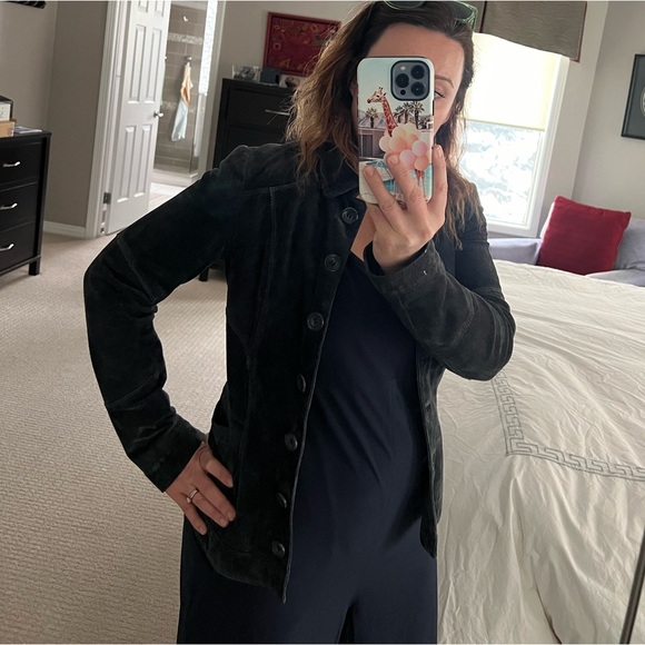 Blue suede jacket - Picture 7 of 10